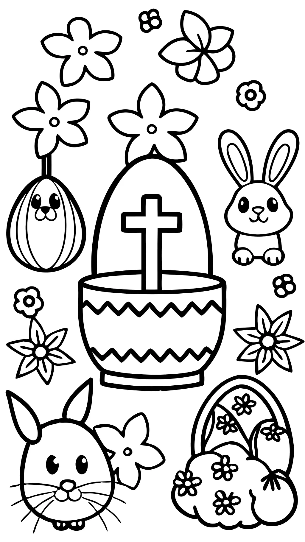 Páginas para colorear de Pascua PDF